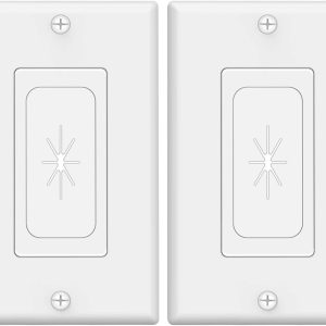 VCELINK White 2 Pack Wall Plate ABS Material-0
