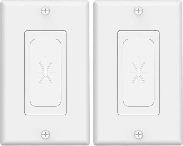 VCELINK White 2 Pack Wall Plate ABS Material-0