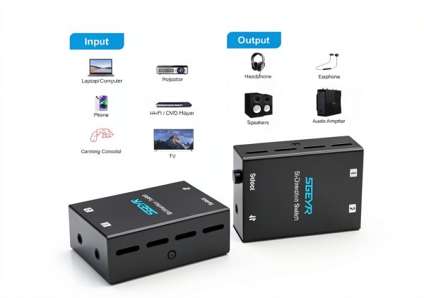 SGEYR Audio Selector Box 3.5mm Switch-3