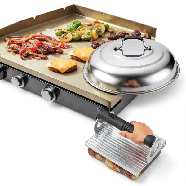 POLIGO 28pcs BBQ Tools Stainless Steel Griddle Accessories-2