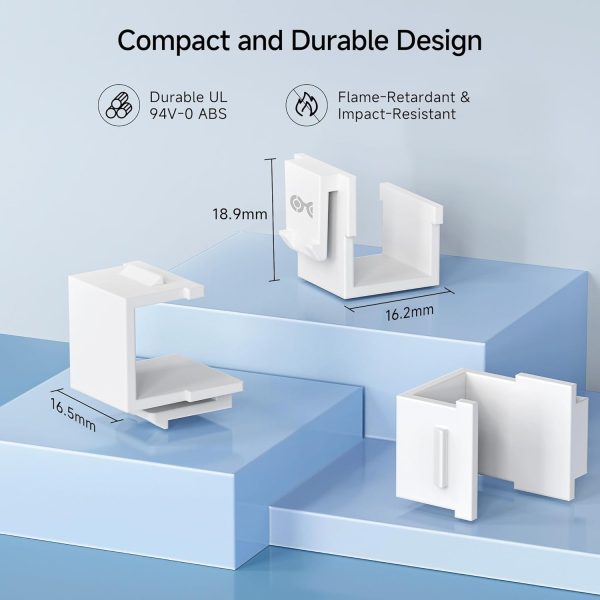 Cable Matters White Blank Keystone Jack-4