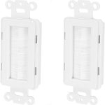 Chaosss &. 2 Pack Brush Passthrough Wall Plate-0