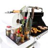 Geesta Grill Caddy Adjustable Steel Kitchen Organizer Black-6