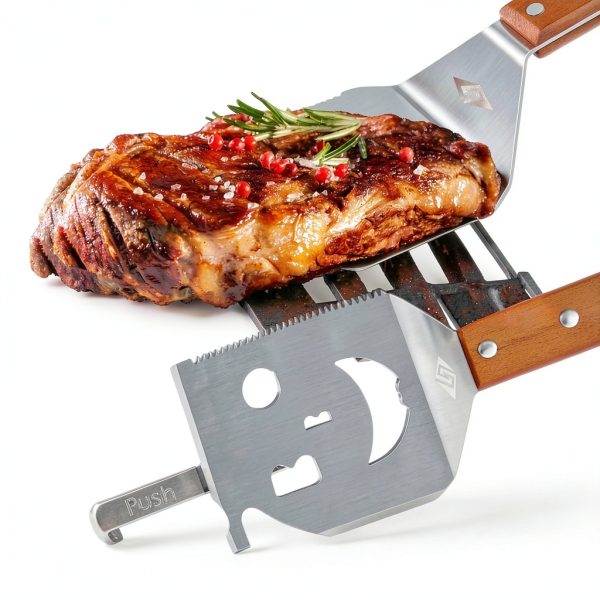 STEVEN-BULL S 7-in-1 Grill Spatula Stainless Steel Orange-2