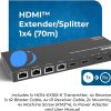OreI 1x4 HDMI Extender for Satellite TV Splitters-8