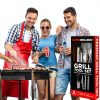 Alpha Grillers BBQ Tools Stainless Steel 4-Piece Set-5