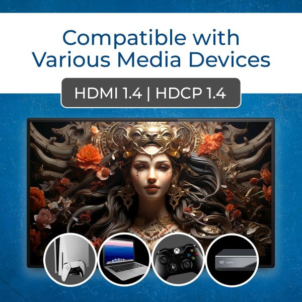 OreI 1x4 HDMI Extender for Satellite TV Splitters-5