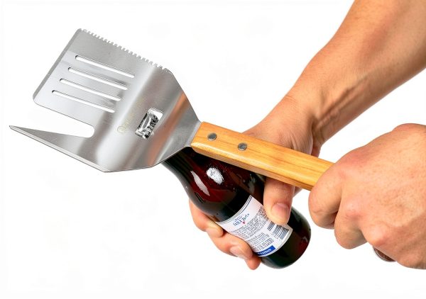 Flipfork Spatula Stainless Steel 5-in-1 BBQ Tool for-1