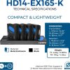 OreI 1x4 HDMI Extender for Satellite TV Splitters-4