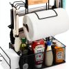 Geesta Grill Caddy Adjustable Steel Kitchen Organizer Black-0
