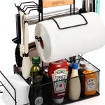 Geesta Grill Caddy Adjustable Steel Kitchen Organizer Black-0