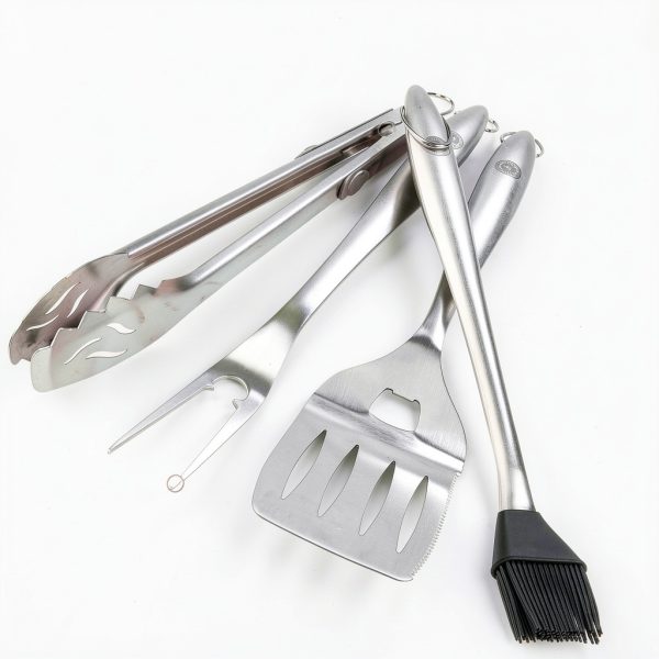 Alpha Grillers BBQ Tools Stainless Steel 4-Piece Set-1