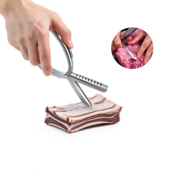 AUNVITO Rib Prep Tool Stainless Steel Membrane Remover-6