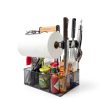 Geesta Grill Caddy Adjustable Steel Kitchen Organizer Black-8