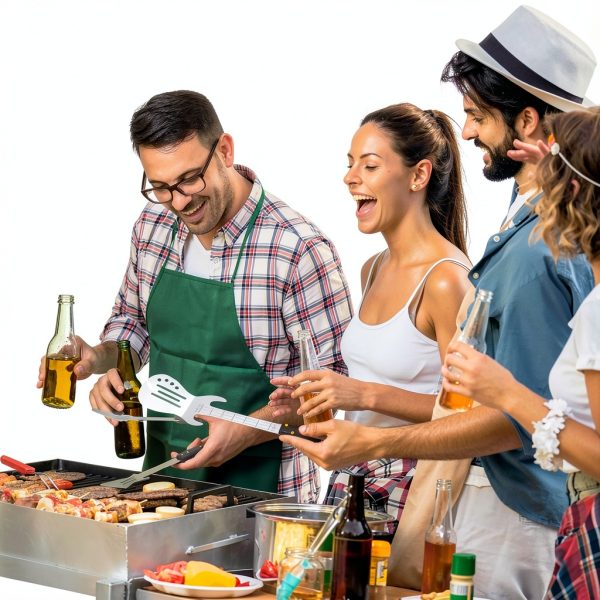 Barbecue Tool Set Rock Guitar Design Stainless Steel PEPKICN-5