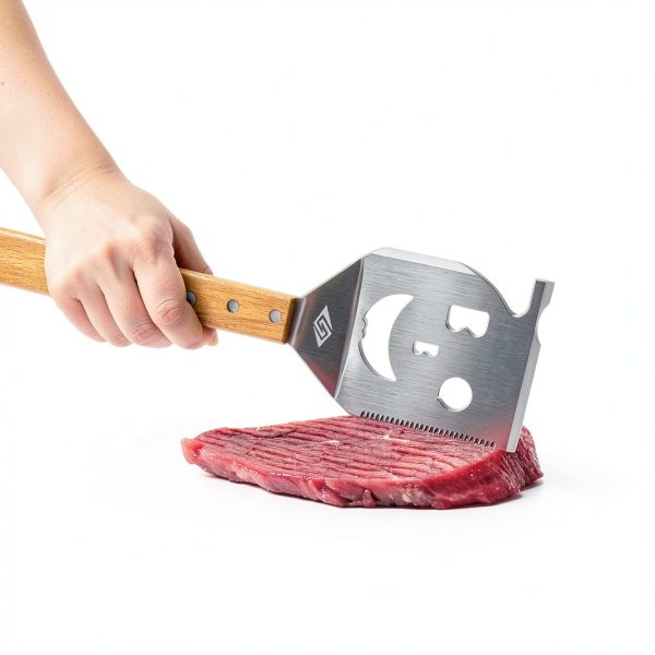 STEVEN-BULL S 7-in-1 Grill Spatula Stainless Steel Orange-6