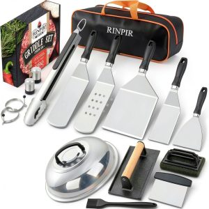 RINPIR 33PCS Griddle Accessories Set Dishwasher Safe Storage-0