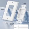 VCELINK White 2 Pack Wall Plate ABS Material-1