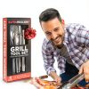 Alpha Grillers BBQ Tools Stainless Steel 4-Piece Set-2