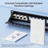Cable Matters White Blank Keystone Jack-2