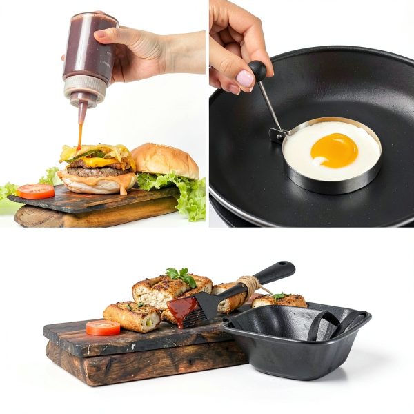 POLIGO 28pcs BBQ Tools Stainless Steel Griddle Accessories-5