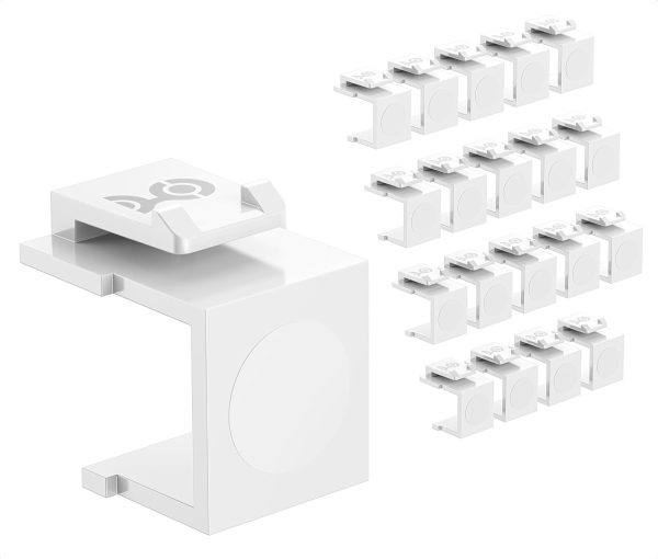 Cable Matters White Blank Keystone Jack-0