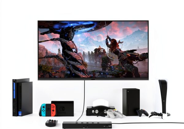 HDMI Switch Y.D.F Black 5 Port 4K for Gamers-4
