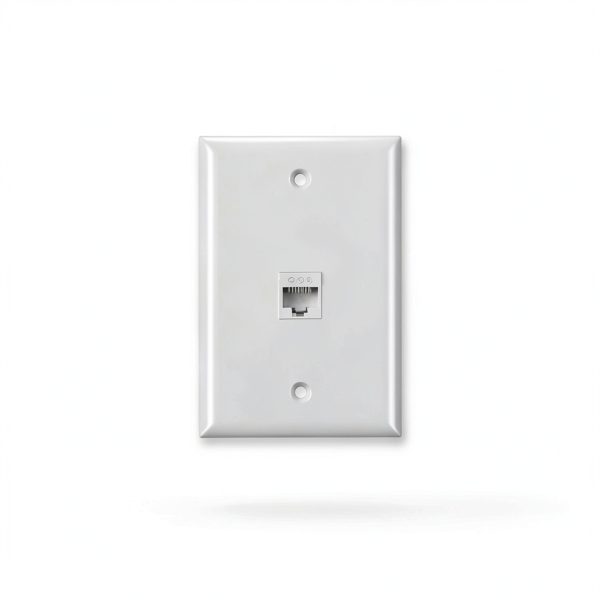 Cat6 Wall Plate Phizli White Plastic Design-4