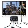 HDMI Switch VWRHar 3-Port Black Aluminum 4K Gaming-1