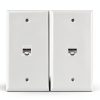 Cat6 Wall Plate Phizli White Plastic Design-0
