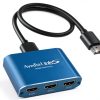 HDMI Switch 3 Ports avedio links Aluminum 4K 60Hz-0