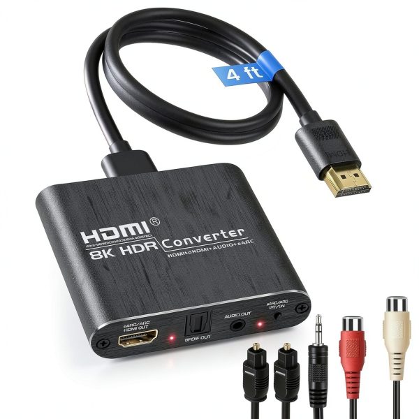 HDMI Audio Extractor avedio links 8K 60Hz ARC-0