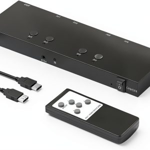 HDMI Switch 7 Port 4K Black by Y.D.F HDMI Selector-0