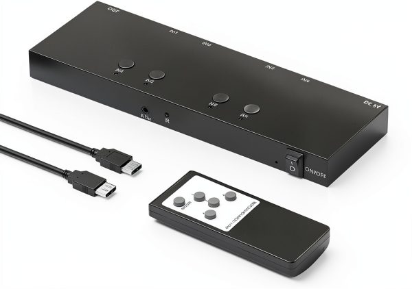 HDMI Switch 7 Port 4K Black by Y.D.F HDMI Selector-0