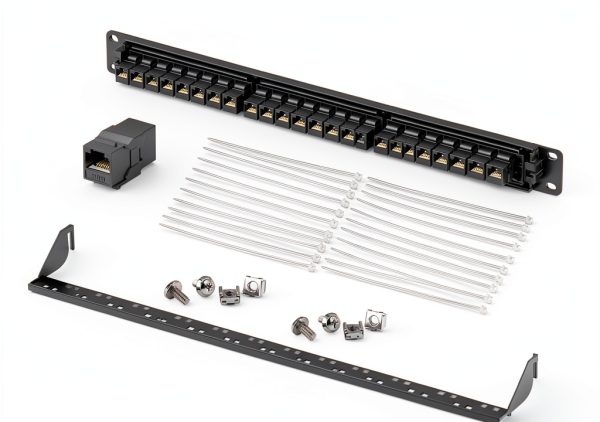 Jadaol Cat6 Patch Panel 24-Port Rack Steel-6