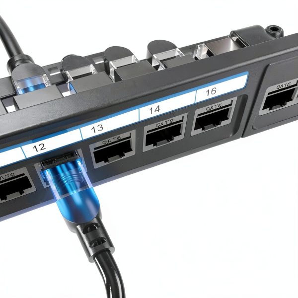 Jadaol Cat6 Patch Panel 24-Port Rack Steel-1