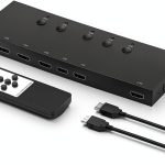 HDMI Switch Y.D.F Black 5 Port 4K for Gamers-0