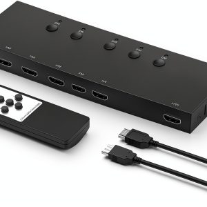 HDMI Switch Y.D.F Black 5 Port 4K for Gamers-0