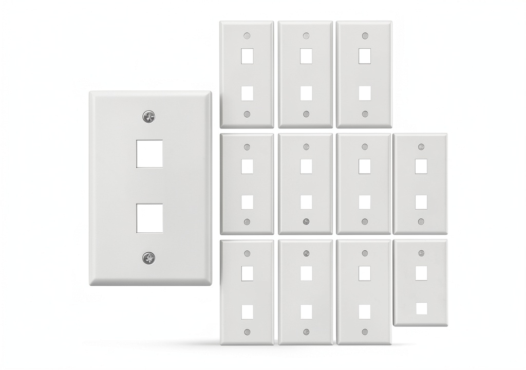 Installing VCE keystone wall plate in a home office