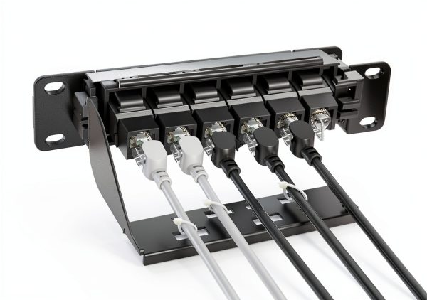 Jadaol Cat6 Patch Panel 24-Port Rack Steel-7