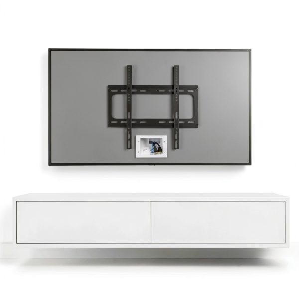 DATA COMM Duplex Receptacle Mid‑Size White Metal-3