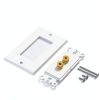 Cable Matters Speaker Wall Plate Single Gang Banana Plug – White-6