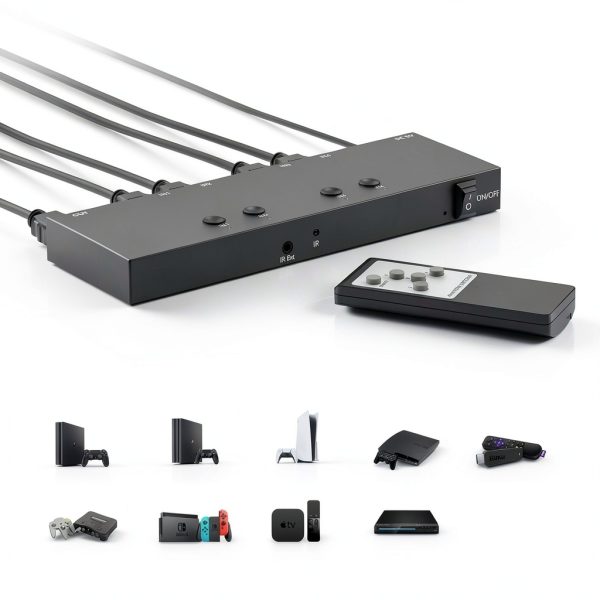 HDMI Switch 7 Port 4K Black by Y.D.F HDMI Selector-1