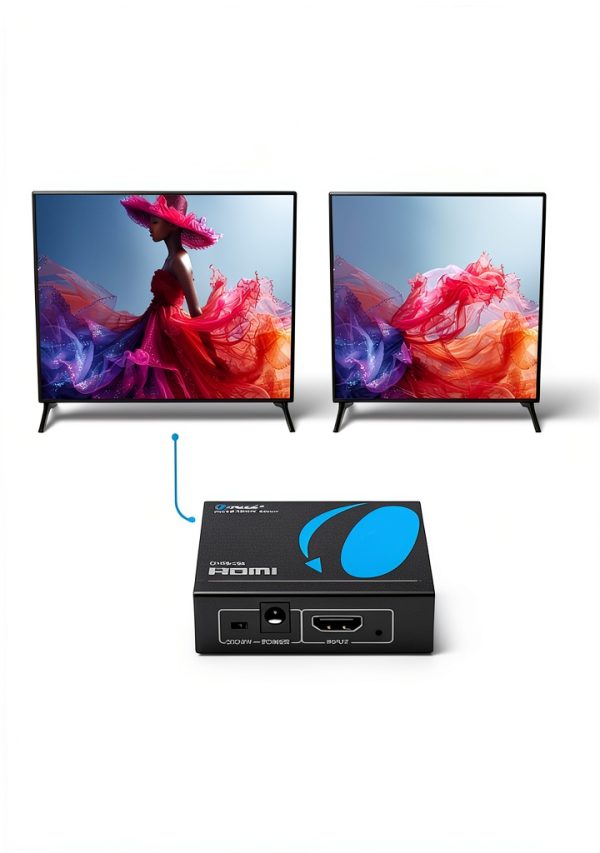 OREI 4K HDMI Splitter 1 in 2 out for Monitors and Displays-2