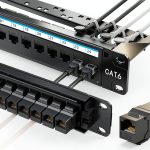 Jadaol Cat6 Patch Panel 24-Port Rack Steel-0