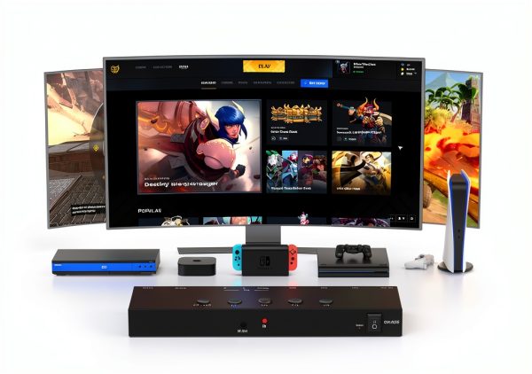 Y.D.F HDMI Switch 7 Port 4K Black Selector Gaming-4