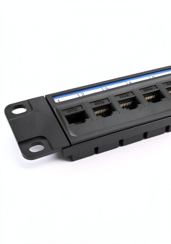 Jadaol Cat6 Patch Panel 24-Port Rack Steel-8