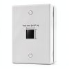 VCE 1-Port White Wall Plate Plastic Design-5