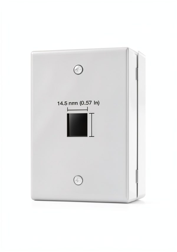 VCE 1-Port White Wall Plate Plastic Design-5