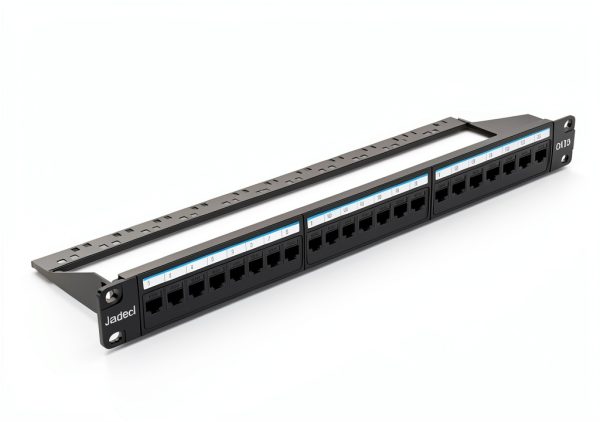 Jadaol Cat6 Patch Panel 24-Port Rack Steel-5